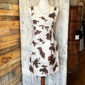 Boutique cow print dress